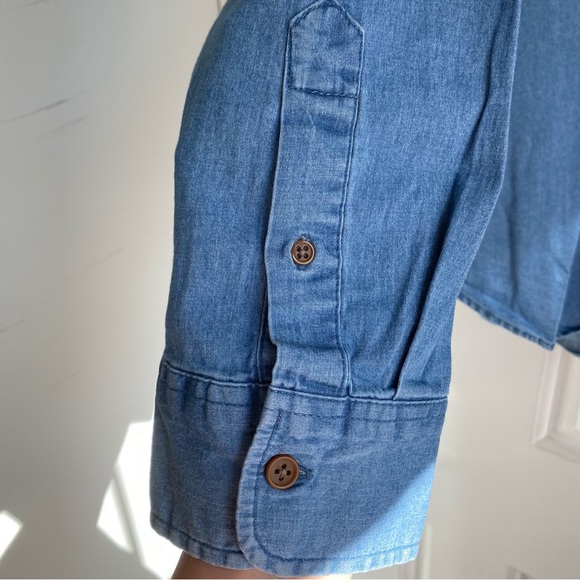 Mens Chambray long sleeve shirt - Picture 3 of 5